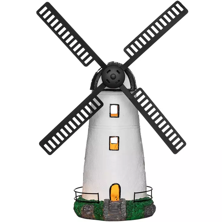 Tuulimylly puutarhakoriste solar valolla - Puutarhapatsaat - 6410416534268 - 1