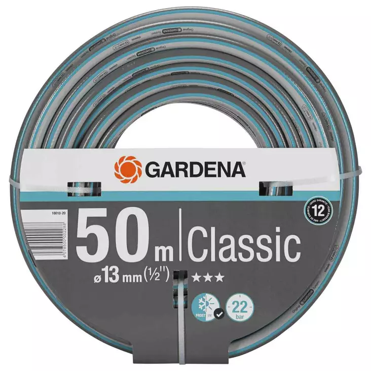 Puutarhaletku 50m 13mm gardena classic - Vesiletkut - 4078500002288 - 1
