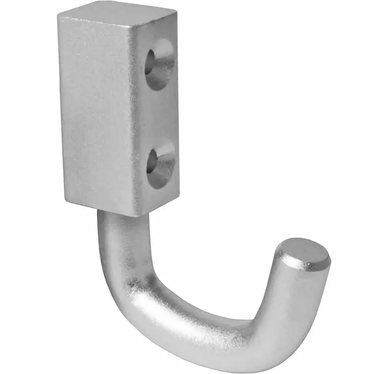 seinäkoukku onni 1-koukulla alumiini - Vaatekoukut - 6414676003298 - 1