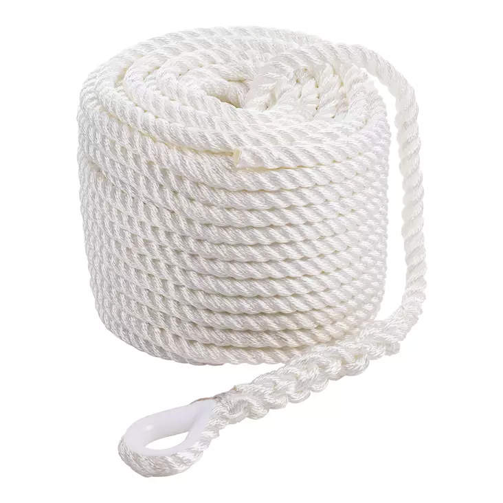 Qvarken Ankkuriköysi Classic koussilla 12mm 35m valkoinen - Veneen kiinnitysköydet ja kettingit - 6438235214178 - 1