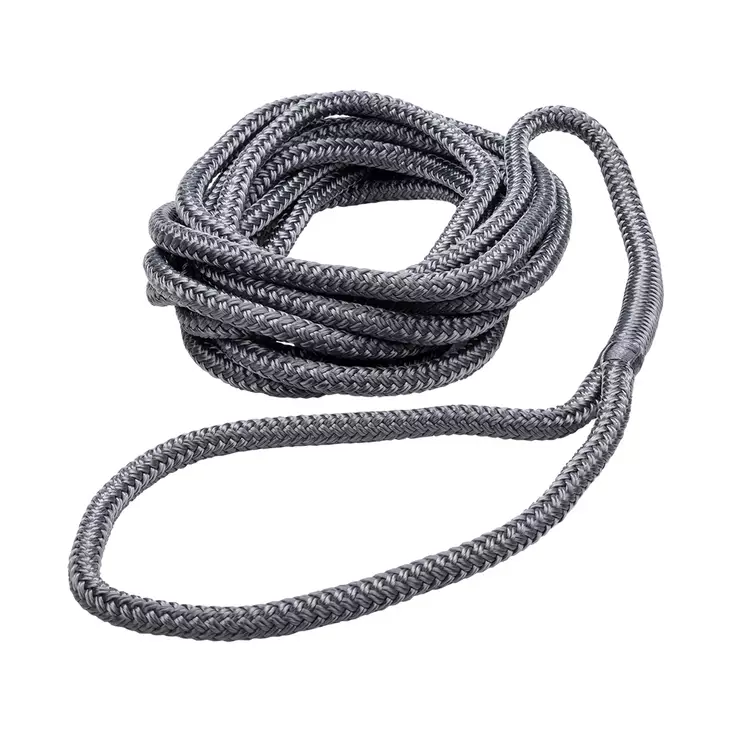 Qvarken Kiinnitysköysi Dockline silmukalla 16mm 6m harmaa - Veneen kiinnitysköydet ja kettingit - 6438235214628 - 1