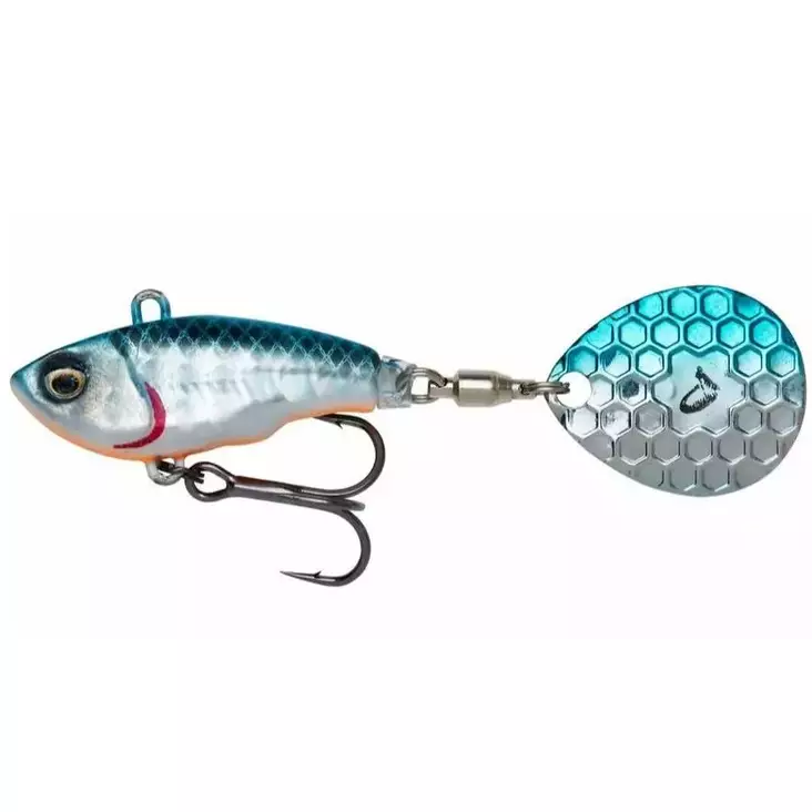 Savage gear fat tailspin lippauistin 5,5cm 9g blue silver - Lippauistimet - 5706301770578 - 1