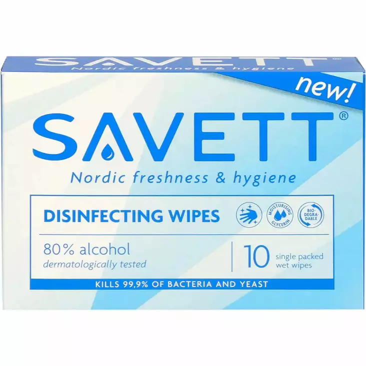 Savett disinfecting wipe desinfiointipyyhe - Henkilökohtainen hygienia - 7046110054758 - 1