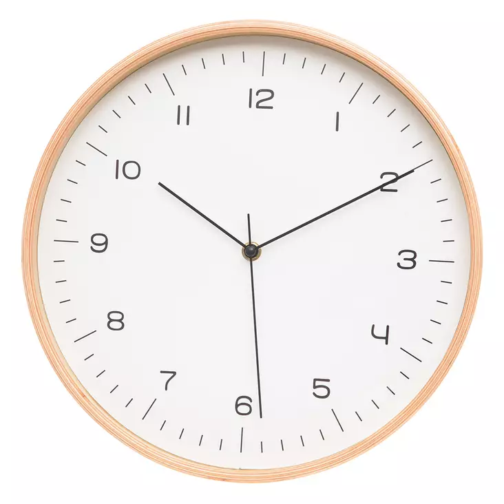 seinäkello vaneri 31cm - Seinäkellot ja pöytäkellot - 6410413075238 - 1