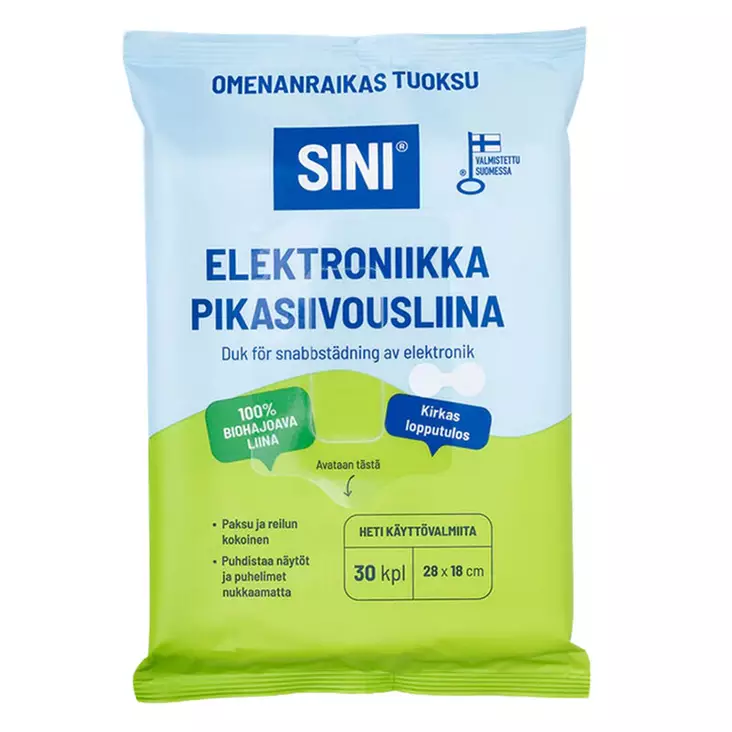 Sini elektroniikka pikasiivousliina - Puhdistusliinat ja pesusienet - 6423800037658 - 1