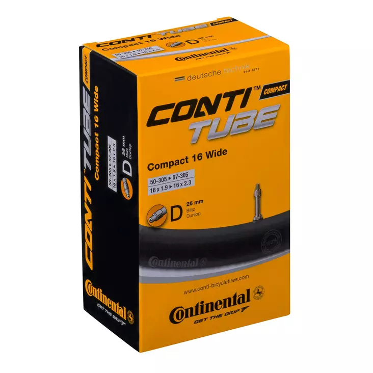Sisärengas 16" Continental 50/62-305 - Polkupyörän ulkorenkaat 16", 14", 12" - 4019238556308 - 1