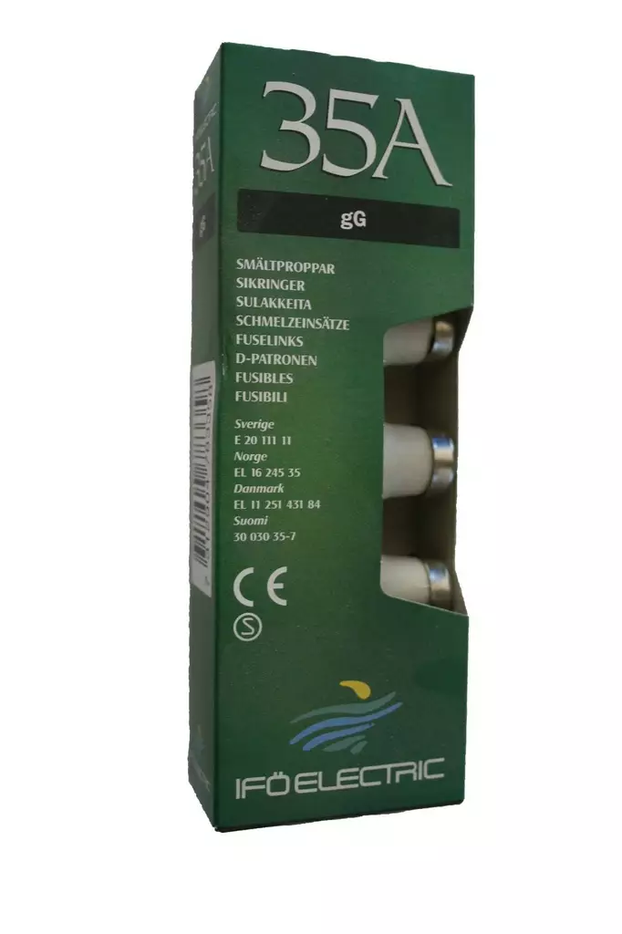 Sulake 35A hidas-nopea 5 kpl - Sähkökeskustarvikkeet ja sulakkeet - 7312904783358 - 1