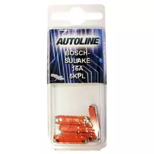 bosch-sulake 16A 5kpl autoline - Auton sulakkeet ja sulakerasiat - 4892603695358 - 1
