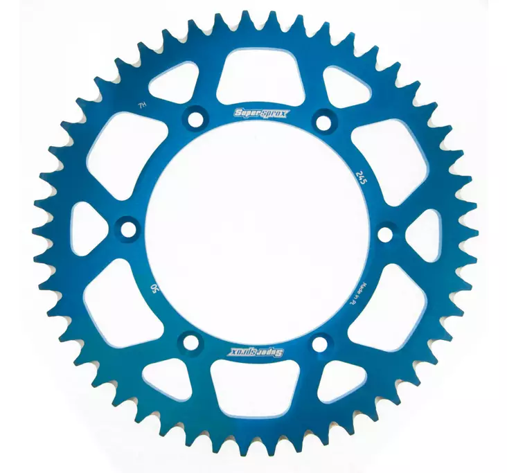 Takaratas Supersprox Alu YZ/WR 99- 48T Sininen - Motocrossin ja enduron takahammasarattaat - 6438471310788 - 2