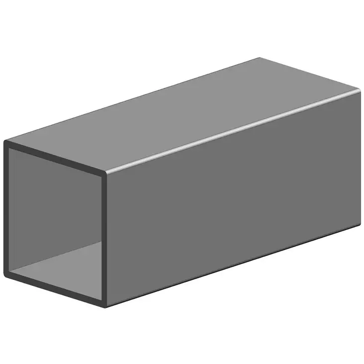 Teräsputki neliö 40x40x1,5x2000mm - Teräsputket - 6418914793538 - 1