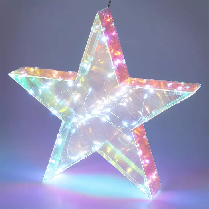 Tähti valokoriste satenkaari - Pöytävalokoristeet - 8721037215398 - 2