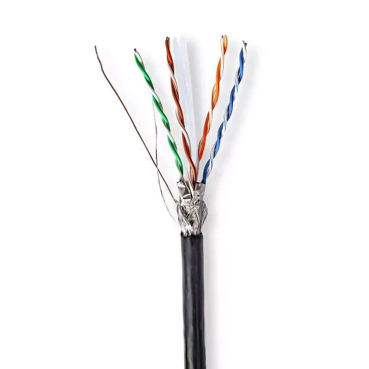 Verkkokaapeli CAT6 S/FTP 305m ulkokäyttö PE Nedis - Tietokoneen verkkokaapelit - 5412810402038 - 2