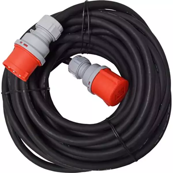 Voimavirta jatkojohto 32A 10m 5x6mm - Jatkojohdot 400V ja työmaakeskukset - 6438140275318 - 1