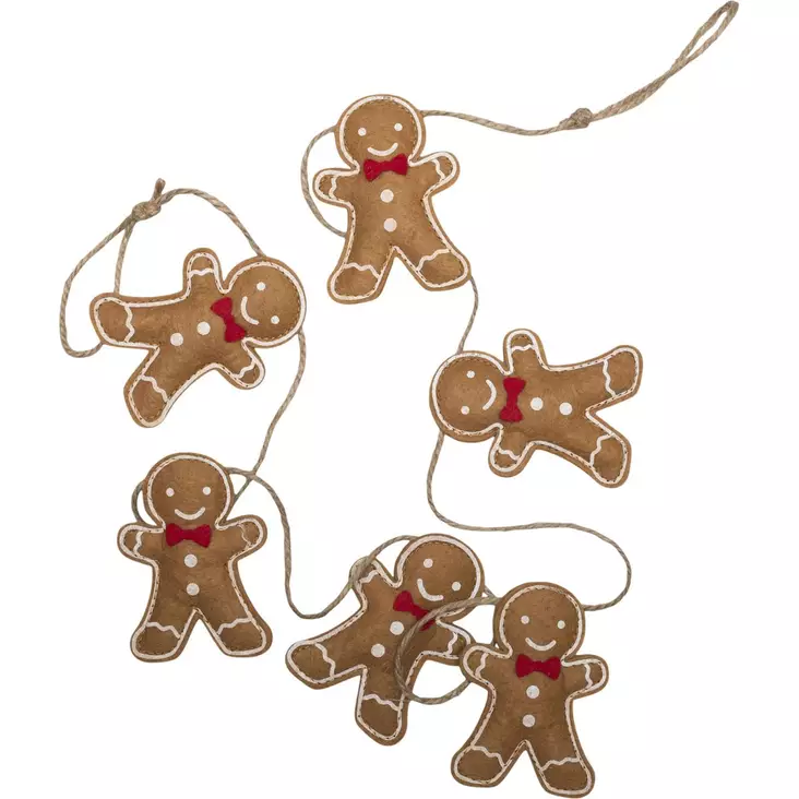 Piparkakku ukko ketju - Kuusenkoristeet - 6412740111818 - 1