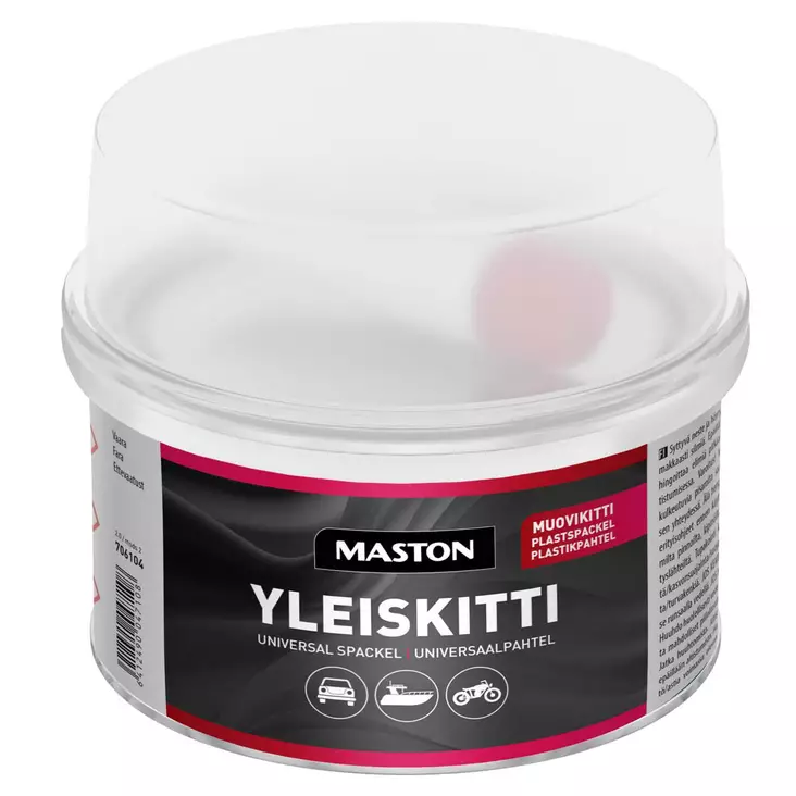 Maston 2 komponentti muovikitti - Pakkelit ja kuidut - 6412490047108 - 1