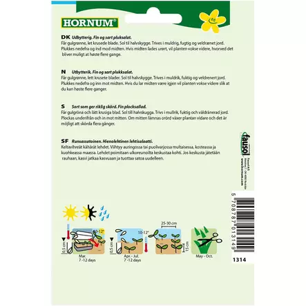 lehtisalaatin siemen, runsassatoinen - Siemenet - 5708787013149 - 2