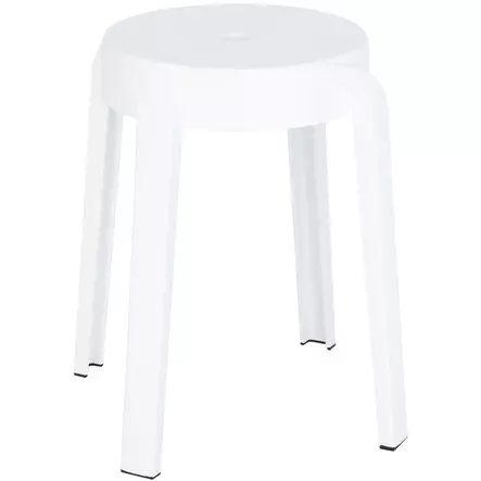 Valkoinen muovijakkara - Terassikalusteet - 8721037373999 - 1