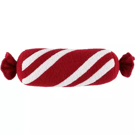 Punavalkoinen candy tyyny - Joulukoristeet - 6410416496689 - 1