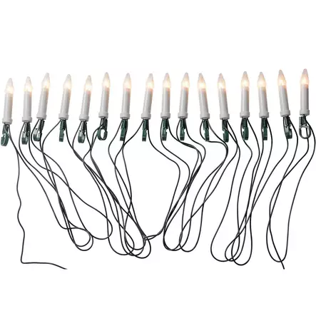 16-osainen led-kynttiläsarja joulukuuseen - Kuusenvalosarjat - 6435200130099 - 2