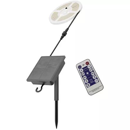 Aurinkokäyttöinen led nauha 2m ulkokäyttöön - Aurinkokennovalaisimet - 6418536037539 - 1