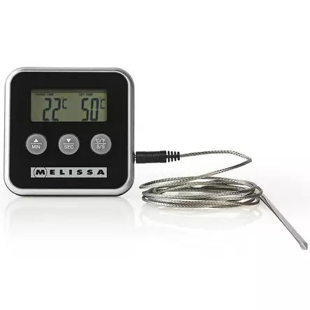 Melissa digitaalinen lihalämpömittari anturilla - Paistolämpömittarit ja pakastemittarit - 8711902090199 - 1