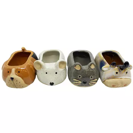 Posliinieläin kukkaruukku - Kukkaruukut - 8721037008099 - 1