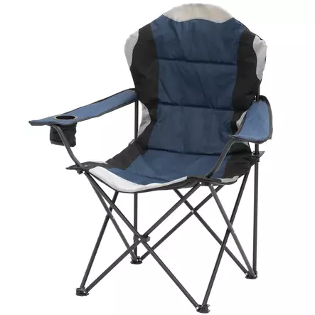 kokoontaitettava retkituoli selkänojalla ja juomatelineellä - Retkituolit ja retkipöydät - 6410413275409 - 1