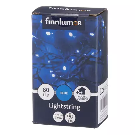Sininen ledvalo 80led - Valosarjat ja valonauhat - 6410416424279 - 2