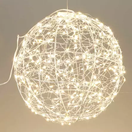 Valopallo led hopea 35cm - Led-valopallot - 8721037551939 - 1
