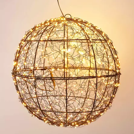 Koristevalo valopallo ajastimella - Led-valopallot - 8721037551809 - 1