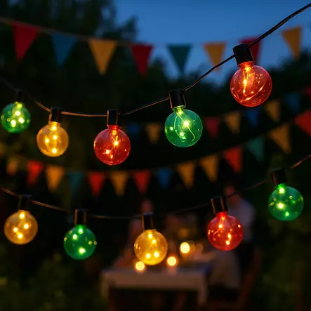 Värikäs led pallovalosarja ulkokäyttöön - Valoketjut ulko- ja sisäkäyttöön - 8720573502689 - 2