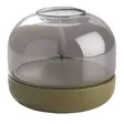 Lasikynttilä rafi 9cm halkaisija lepattava led - Led-kynttilät - 6435200321589 - 3