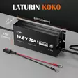 Akkulaturi lifepon akulle vedenkestävä ip65 10a - LiFePO4-akun laturit ja DC–DC-muuntimet - 6438471351989 - 2
