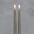 Antiikkikynttilä led harmaa 2 kpl pakkaus - Led-kynttilät - 6410416389899 - 1