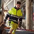 Joustava high vis työtakki 4 suuntaisella stretch materiaalilla -  -  - 3