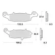 moottoripyörän jarrupalat sbs sintered - Mönkijän jarrupalat ja jarrulevyt - 5703858119379 - 2