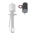 Alde kiertovesipumpun sähkömoottori 3500rpm kuvassa alkuperäisosan vieressä - Caravan 12V sähkösennustarvikkeet - 6438471352269 - 9