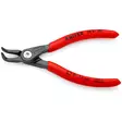 Knipex kulmamalli lukkorengaspihdin kärjet lähikuvassa, kulmarakenne selkeästi näkyvissä - Lukkopihdit ja lukkorengaspihdit - 4003773048619 - 2
