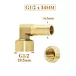 Messinkiliitin g1 2 14mm - Messinki t- ja kulmaliittimet - 6438471288469 - 2