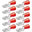 lattaliitin uros 6,3mm 10kpl punainen - Abikot - 6438255200359 - 1