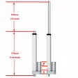 Lineaarimoottori 250mm 1500n - Työkoneen kytkimet ja liittimet - 6419774001559 - 5
