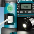 makita DMR056 radio valaisimella, retkilyhty radiolla - Työmaaradiot - 088381763509 - 4