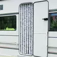 Verho 56x185cm ulko oveen harmaa valkoinen - Caravan ovet, ikkunat ja luukut - 8012243912639 - 1