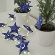 Kaunis jouluvalo sarja 10 led ja pienet paperitähdet - Paperitähdet ja metallitähdet - 6435200322869 - 7