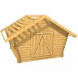 Ulkorakennus 10m2 valmispaketti puutavara hirsivarasto - LP Garden piharakennukset - 6424110251109 - 5