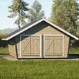 U20 ulkovarasto hirsirakenne puuvalmis - LP Garden piharakennukset - 6424110251079 - 1