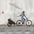 Thule chariot lite double pyöräkärry käytössä asennettuna pyörän perään - Kuljetusistuimet ja pyöräperäkärryt - 197074762009 - 5