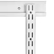 wall-u seinäkisko 50 cm valkoinen - Hyllykiskot, hyllykannattimet ja putket - 6414675026519 - 3