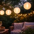 Kymmenen riisipalloa ledvaloketjussa - Aurinkokennovalaisimet - 8721037876469 - 2