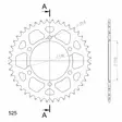 Takaratas Supersprox Alu SU/YA 43T Musta - Motocrossin ja enduron takahammasarattaat - 8592165100319 - 3